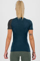 KARPOS Kolarska koszulka z krótkim rękawem - DINAMICO MERINO 130 W - niebieski/czarny