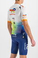 SPORTFUL Koszulka kolarska z krótkim rękawem - TOTAL ENERGIES BOMBER - biały/kolorowy