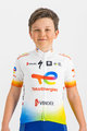 SPORTFUL Koszulka kolarska z krótkim rękawem - TOTAL ENERGIES KIDS - biały/kolorowy