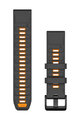 GARMIN pasek - QUICKFIT 22 - czarny/pomarańczowy