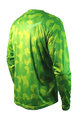 HAVEN Letnia koszulka kolarska z długim rękawem - CUBES NEO LONG - zielony