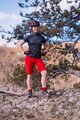 HAVEN Krótkie spodnie kolarskie bez szelek - SINGLETRAIL WMS - czerwony