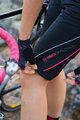 HAVEN Krótkie spodnie kolarskie bez szelek - SINGLETRAIL WMS - czarny/różowy