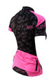 HAVEN Koszulka kolarska z krótkim rękawem - SINGLETRAIL WOMEN - czarny/różowy