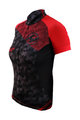 HAVEN Koszulka kolarska z krótkim rękawem - SINGLETRAIL WOMEN - czarny/czerwony