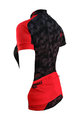 HAVEN Koszulka kolarska z krótkim rękawem - SINGLETRAIL WOMEN - czarny/czerwony