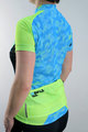 HAVEN Koszulka kolarska z krótkim rękawem - SINGLETRAIL WOMEN - niebieski/zielony