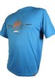 HAVEN Koszulka kolarska z krótkim rękawem - NAVAHO II SHORT - niebieski/pomarańczowy
