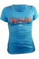 HAVEN Koszulka kolarska z krótkim rękawem - AMAZON II SHORT - niebieski/różowy
