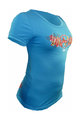 HAVEN Koszulka kolarska z krótkim rękawem - AMAZON II SHORT - niebieski/różowy