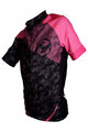 HAVEN Koszulka kolarska z krótkim rękawem - SINGLETRAIL KID - czarny/różowy
