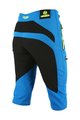 HAVEN Krótkie spodnie kolarskie bez szelek - 3/4 ENERGY THREEQ - niebieski/żółty
