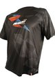 HAVEN Koszulka kolarska z krótkim rękawem - ENERGIZER CRAZY SHORT - czarny/czerwony/niebieski