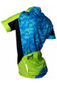 HAVEN Koszulka kolarska z krótkim rękawem - SINGLETRAIL KID - niebieski/zielony