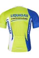 BONAVELO Koszulka kolarska z krótkim rękawem - LIQUIGAS CANNONDALE - niebieski/zielony/biały