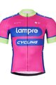 BONAVELO Koszulka kolarska z krótkim rękawem - LAMPRE - różowy/niebieski