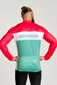 BONAVELO Zimowa koszulka kolarska z długim rękawem - HUNGARY WINTER - czerwony/zielony
