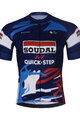 BONAVELO Koszulka kolarska z krótkim rękawem - SOUDAL-QUICKSTEP 2025 - niebieski/biały