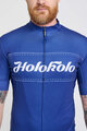 HOLOKOLO Koszulka kolarska z krótkim rękawem - GEAR UP - niebieski