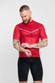HOLOKOLO Koszulka kolarska z krótkim rękawem - LEVEL UP - czerwony