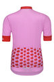 HOLOKOLO Koszulka kolarska z krótkim rękawem - FRUIT - różowy