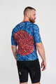 HOLOKOLO Koszulka kolarska z krótkim rękawem - TAMELESS - czerwony/niebieski
