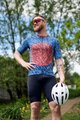 HOLOKOLO Koszulka kolarska z krótkim rękawem - TAMELESS - czerwony/niebieski