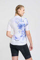 RIVANELLE BY HOLOKOLO Koszulka kolarska z krótkim rękawem - FLOWERY LADY - biały/fioletowy/niebieski