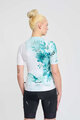 RIVANELLE BY HOLOKOLO Koszulka kolarska z krótkim rękawem - FLOWERY LADY - biały/zielony