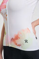 RIVANELLE BY HOLOKOLO Koszulka kolarska z krótkim rękawem - FLOWERY LADY - biały/różowy/zielony