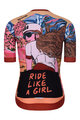 RIVANELLE BY HOLOKOLO Koszulka kolarska z krótkim rękawem - FREE ELITE LADY LIMITED EDITION - pomarańczowy/kolorowy
