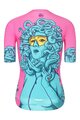 RIVANELLE BY HOLOKOLO Koszulka kolarska z krótkim rękawem - MEDUSA - różowy/turkusowy