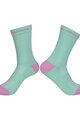 RIVANELLE Kolarskie klasyczne skarpetki - VELON - jasnoniebieski/różowy