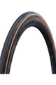SCHWALBE opona - ONE 700x28C RACEGUARD 67EPI - czarny/brązowy