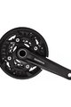 SHIMANO korby i tarcze - SLX MT500 40-30-22 3x10 - czarny