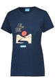 SHIMANO Kolarska koszulka z krótkim rękawem - GRAPHIC TEE - niebieski