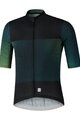 SHIMANO Koszulka kolarska z krótkim rękawem - BREAKAWAY - zielony/czarny