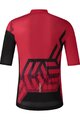 SHIMANO Koszulka kolarska z krótkim rękawem - BREAKAWAY - czerwony/czarny