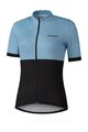 SHIMANO Koszulka kolarska z krótkim rękawem - ELEMENT - jasnoniebieski/czarny