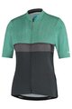 SHIMANO Koszulka kolarska z krótkim rękawem - SUMIRE - zielony/szary