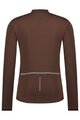 SHIMANO Letnia koszulka kolarska z długim rękawem - VERTEX THERMAL LONG - brązowy