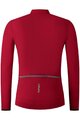 SHIMANO Letnia koszulka kolarska z długim rękawem - VERTEX THERMAL LONG - czerwony