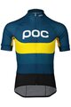 POC Koszulka kolarska z krótkim rękawem - ESSENTIAL ROAD LOGO - żółty/niebieski