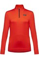 GORE Kolarska koszulka z długim rękawem - EVERYDAY THERMO 1/4-ZIP WMN - pomarańczowy
