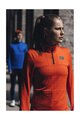 GORE Kolarska koszulka z długim rękawem - EVERYDAY THERMO 1/4-ZIP WMN - pomarańczowy