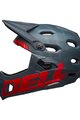 BELL Kask kolarski - SUPER DH - zielony/czerwony