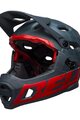 BELL Kask kolarski - SUPER DH - zielony/czerwony