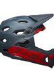 BELL Kask kolarski - SUPER DH - zielony/czerwony