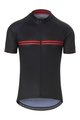 GIRO Koszulka kolarska z krótkim rękawem - CHRONO SPORT - czarny/czerwony