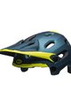 BELL Kask kolarski - SUPER DH SPHERICAL - niebieski/żółty